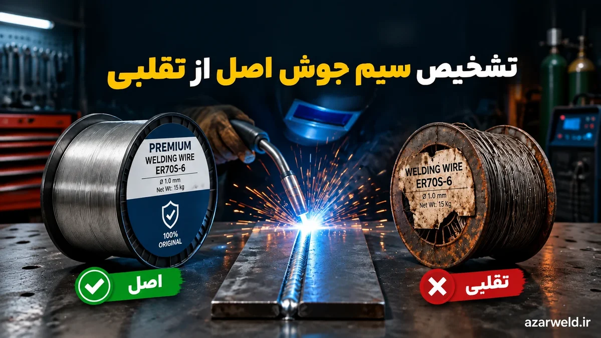 چطور سیم جوش اصل را از تقلبی تشخیص دهیم؟ (راهنمای فنی بر اساس استانداردهای AWS و ISO)