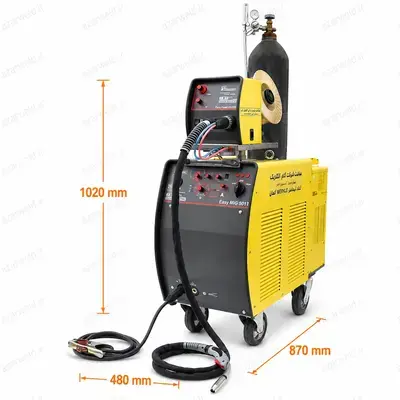 دستگاه جوشکاری سه فاز EasyMIG501T هوا خنک - نمای اصلی دستگاه جوش CO2 صنعتی با تکنولوژی سینرجیک و نمایشگر دیجیتال