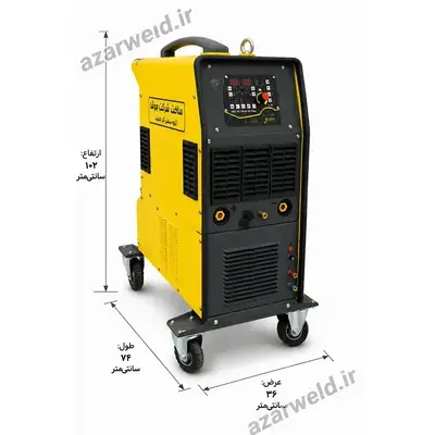 دستگاه جوش آرگون جوشا DIGI TIG 320 AC/DC با ابعاد ۷۴×۳۶×۱۰۲ سانتی‌متر