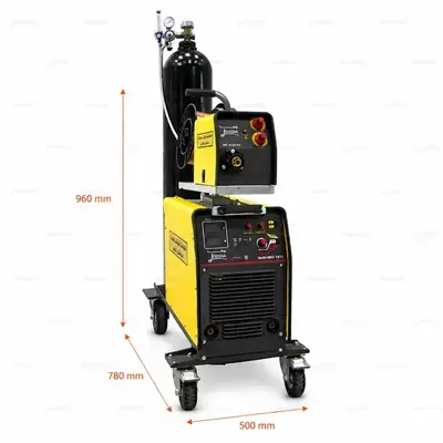 دستگاه جوش CO2 جوشا ۵۰۰ آمپر سه کاره هوا خنک مدل MULTI MIG 1611 - نمای اصلی دستگاه جوشکاری سه کاره MIG/MAG/MMA/TIG با تکنولوژی اینورتر IGBT و توان بالا